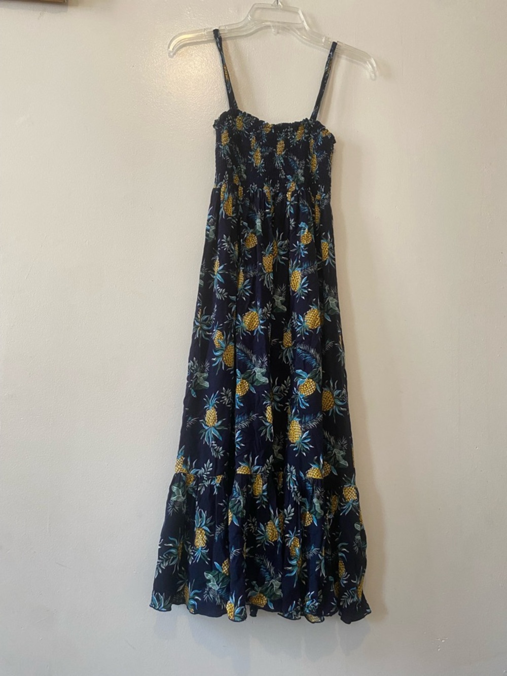 NET LADIES Navy Pineapple Print Maxi Sundress